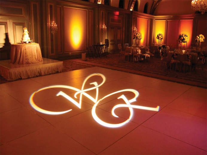 Monogram Lighting rental for Wedding Clients and Venues